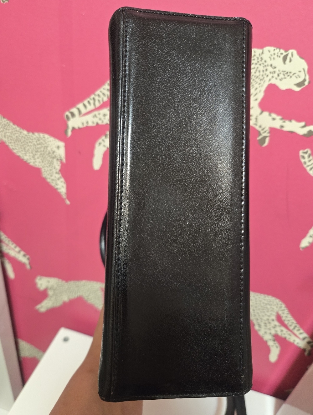Vintage Bally Black Leather Top-Handle Bag With Strap. - Picture 7 of 16